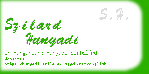 szilard hunyadi business card
